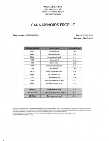 BLUEBERRY 5.24% CBD - Interior