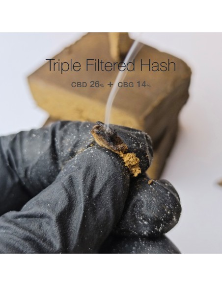 TRIPLE FILTRADO Hash 26% CBD + 14% CBG