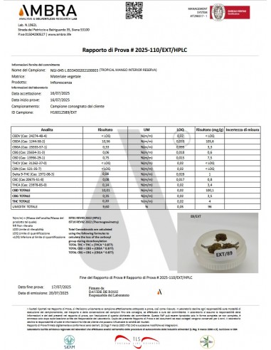 TROPICAL MANGO 10% CBD - Interior Reserva