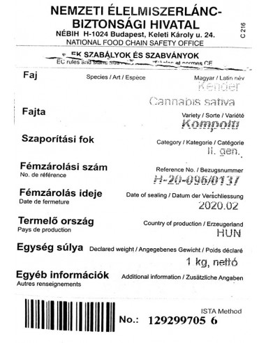 CBD - EU cert.  - semilla marihuana