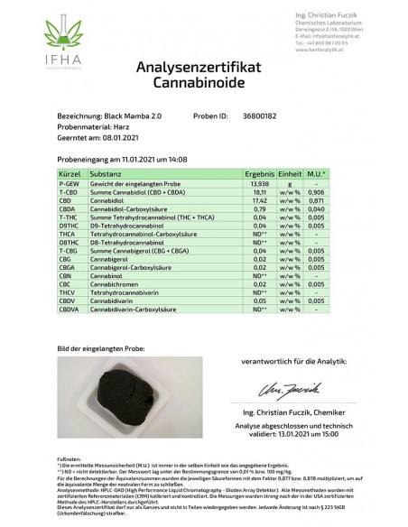 Black Mamba - hachís CBD