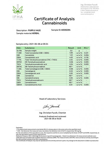 Purple haze - cogollo CBD