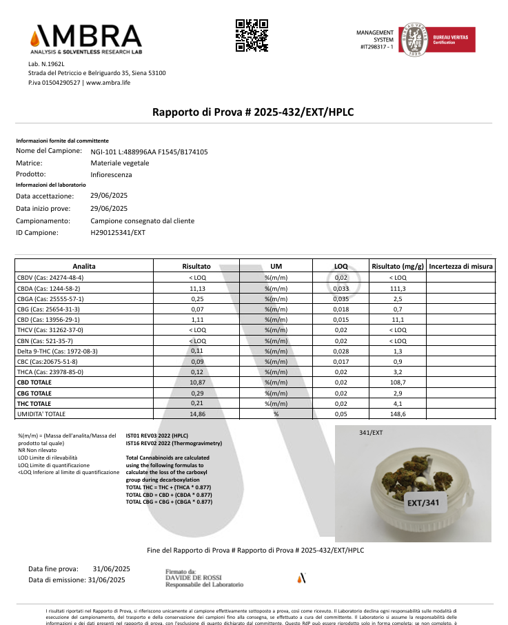 SINALOA 10.87% CBD - Interior Reserva