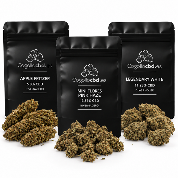 Pack de Cogollos: 3 Flores CBD